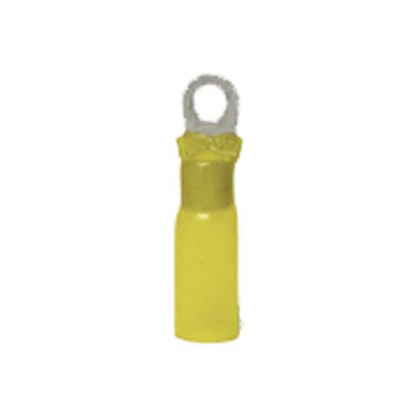 Ecm Industries Ring Terminal, 10 AWG, Nylon Insulated, Yellow AMT-106 - main